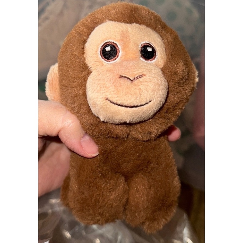 Eco Nation Aurora Brown Monkey Plush Stuffed Animal Kids‎ Toy